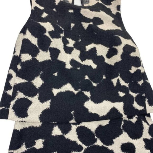 NWT BANANA REPUBLIC Layered Flounce Hem A-Line Dress Sz 2 Open Back - Picture 9 of 15